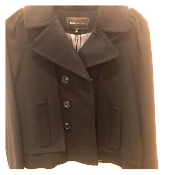 BCBGMaxAzria Jackets & Blazers - BCBG Double Breasted Wool Jacket Cropped Black